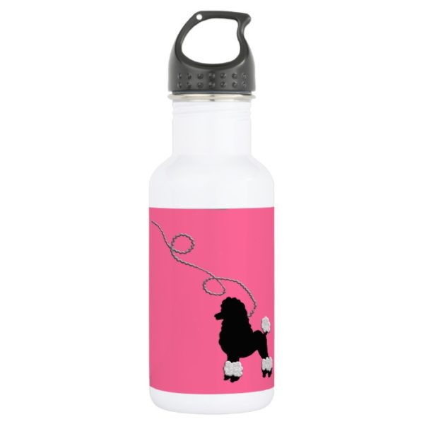 50s Retro Poodle Skirt Stainless Steel Water Bottle