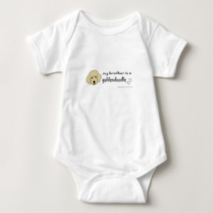 aaaoct6g my brother is a goldendoodle -more breeds baby bodysuit