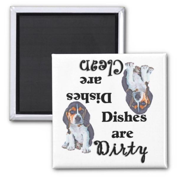 Adorable Beagle Puppy Dishwasher Magnet