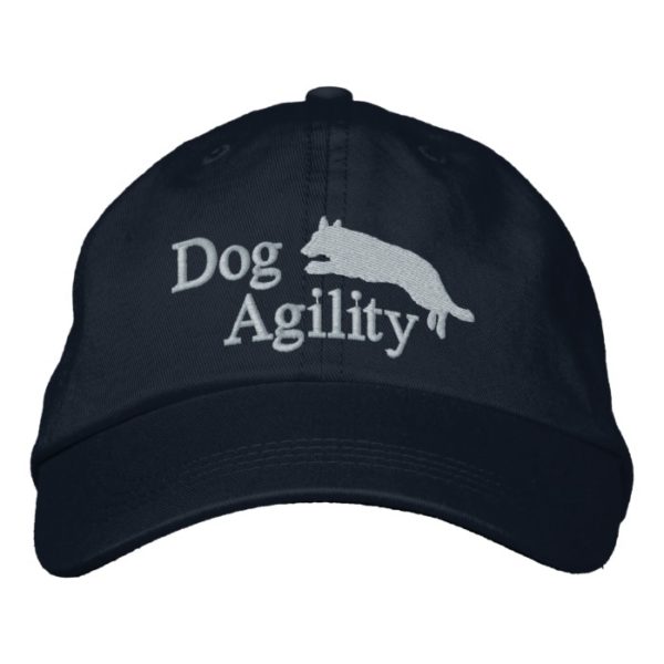 Agility German Shepherd Embroidered Baseball Hat
