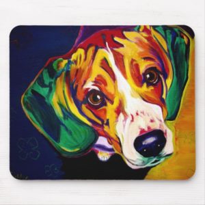 Beagle #5 mouse pad