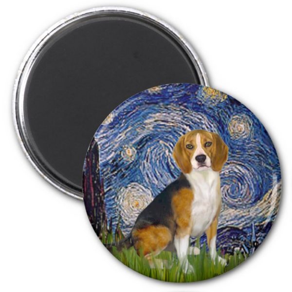 Beagle 7 - Starry Night Magnet