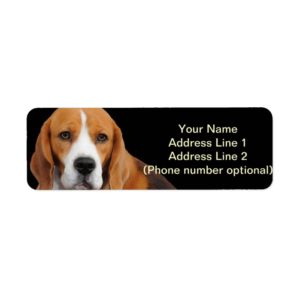Beagle Address Sticker