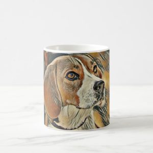 Beagle, Color Sketch. Coffee Mug