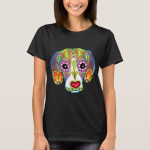 Beagle - Day of the Dead Sugar Skull Dog T-Shirt