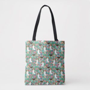 Beagle Floral Tote Bag