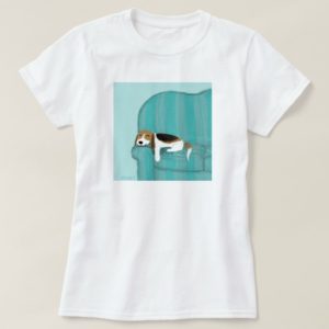 Beagle Happy Couch Dog T-Shirt