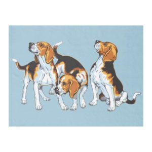 beagle hound fleece blanket