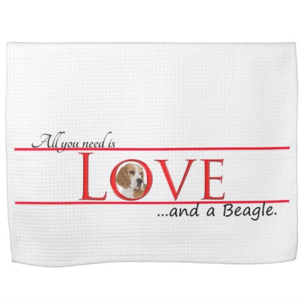Beagle Love Kitchen Towel