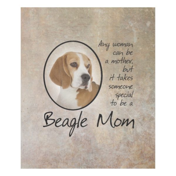 Beagle Mom Fleece Blanket