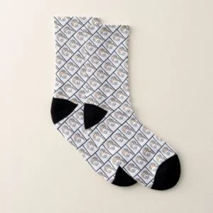 Beagle Painting - Cute Original Art Socks