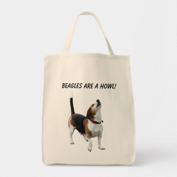 Beagles Are A Howl Cute Dog Tote Bag