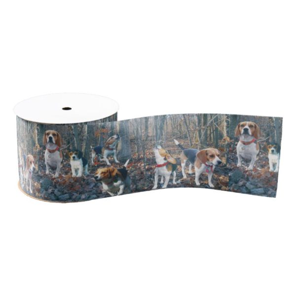 Beagles in the Woods Beagle Ribbon