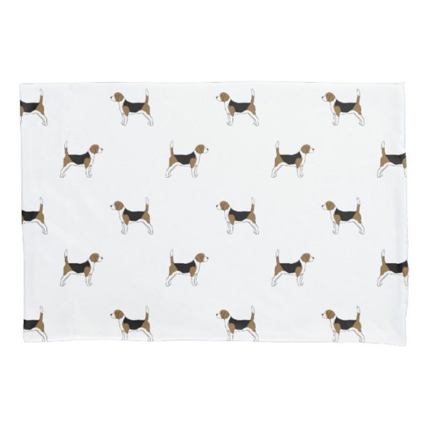 Beagles Pattern Pillowcase