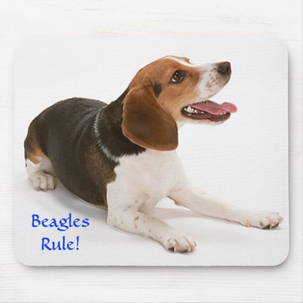 Beagles Rule Happy Beagle Mousepad