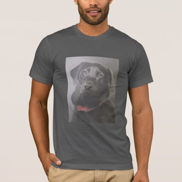 Beautiful Labrador Retriever Charcoal Drawing T-Shirt