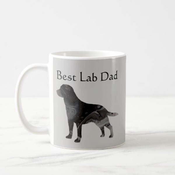 Best Black Lab Dad Coffee Mug Customize Labrador