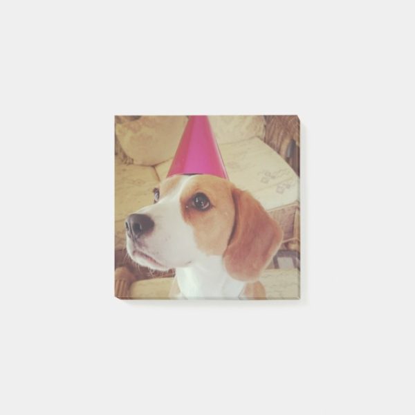 Birthday Beagle post it notes