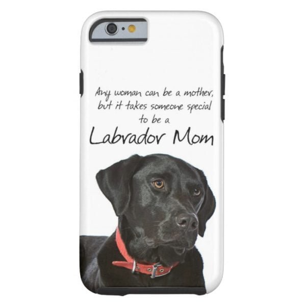 Black Lab Mom iPhone 6 case