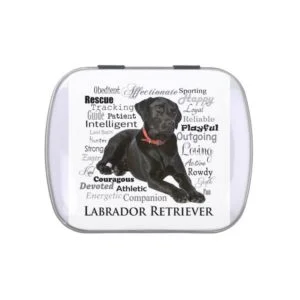 Black Lab Traits Candy Tin