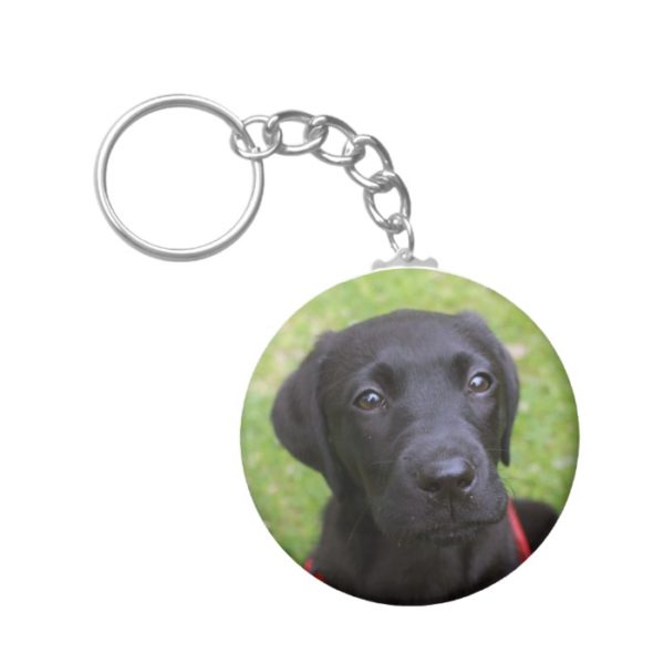Black Labrador Key Ring