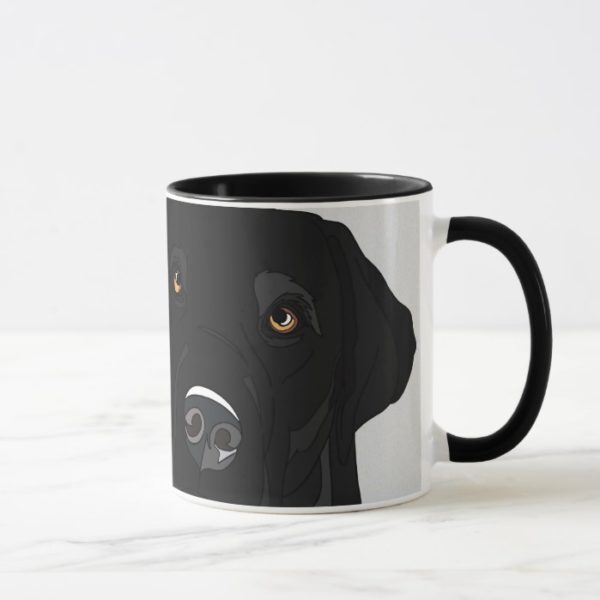 Black Labrador Retriever Coffee Mug