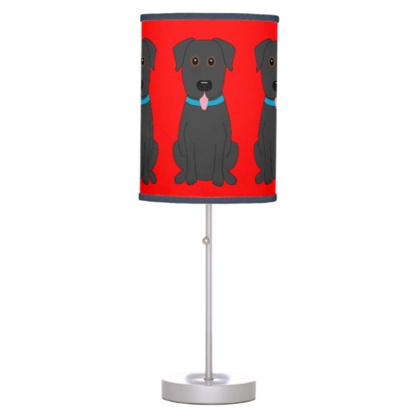 Black Labrador Retriever Design Table Lamp