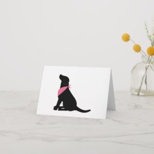 Black Labrador Retriever notecards