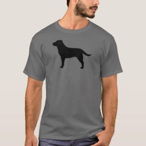 Black Labrador Retriever Silhouette T-Shirt