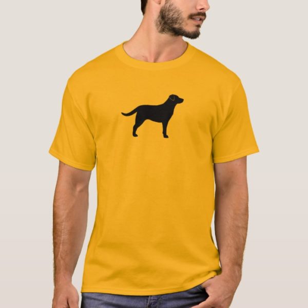 Black Labrador Retriever Silhouette T-Shirt
