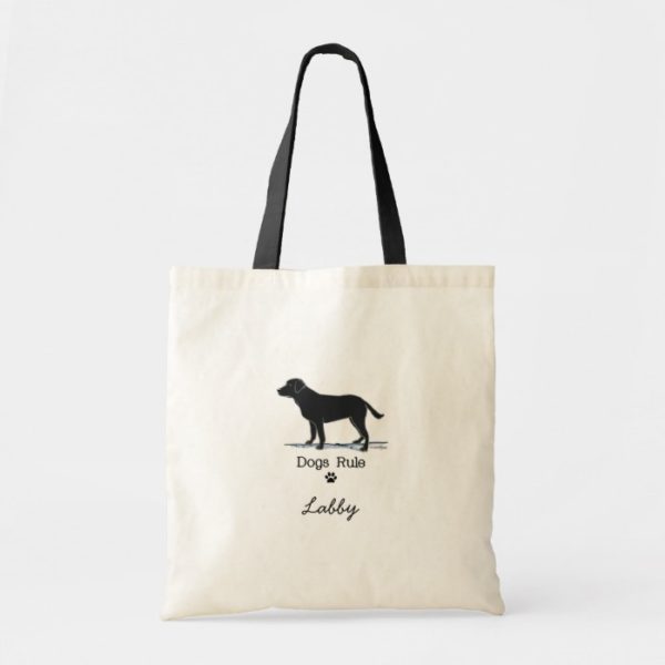 Black Labrador Retriever Tote Bag