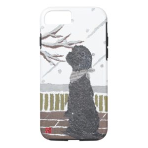 Black Poodle, Dog, Modern Case-Mate iPhone Case