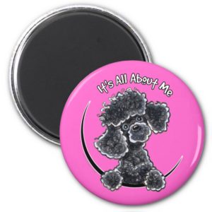 Black Toy Poodle IAAM Magnet