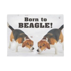 Born To Beagle Doormat