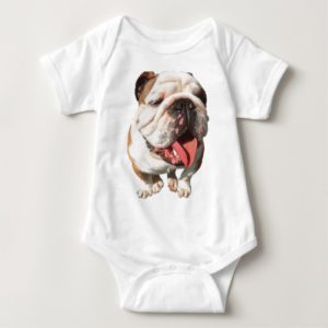 Bulldog Baby Bodysuit
