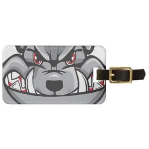 bulldog bag tag