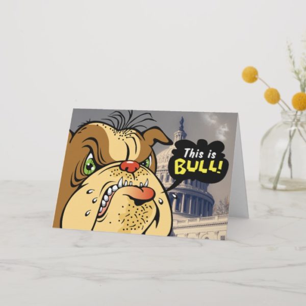Bulldog Get Well Card
