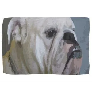 bulldog hand towel