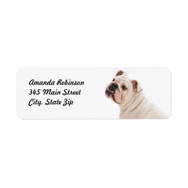 Bulldog Return Address Label