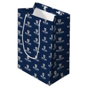 Bulldog with Butler University Wordmark Medium Gift Bag