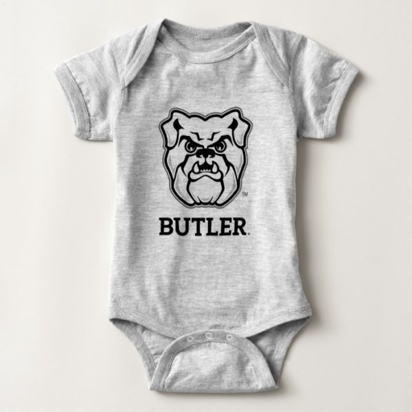 Butler University Bulldog Logo Baby Bodysuit