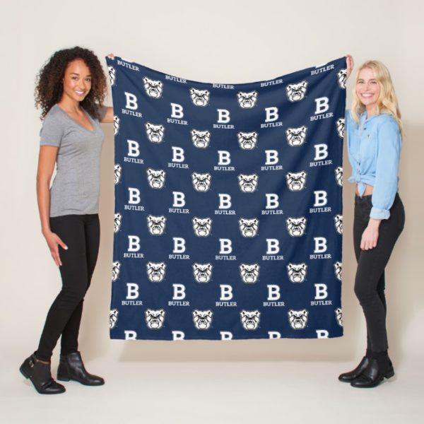 Butler University Bulldog Logo Fleece Blanket