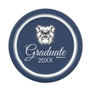 Butler University Bulldog Logo | Graduation Paper Plate