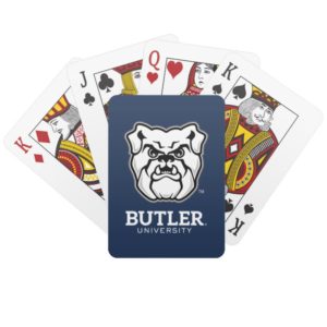 Butler University Bulldog Logo Playing Cards