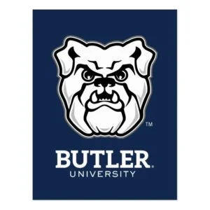 Butler University Bulldog Logo Postcard