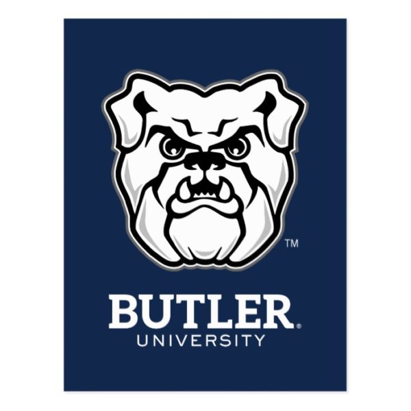 Butler University Bulldog Logo Postcard