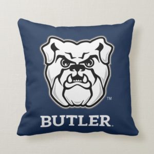 Butler University Bulldog Logo Throw Pillow