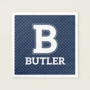 Butler University Polka Dot Pattern Napkin
