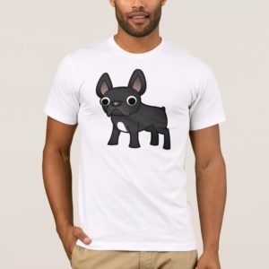 Cartoon French Bulldog (black) T-Shirt