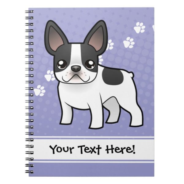 Cartoon French Bulldog Notebook